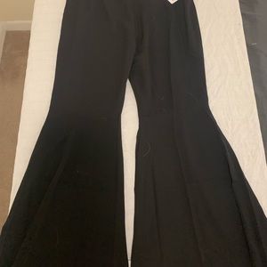 Black bell bottom pants